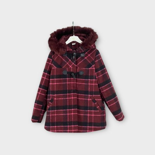 Tu kockás kislány szövetkabát - 98-104