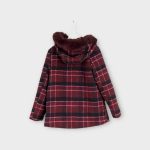 Tu kockás kislány szövetkabát - 98-104