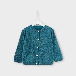 M&S csillámló kislány kardigán - 74-80