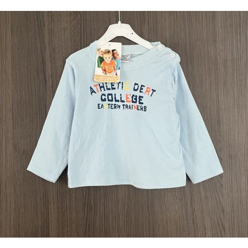 Feliratos kisfiú felső - 80 (ÚJ)