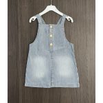 F&F csíkos kislány farmerruha - 74