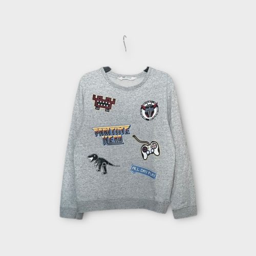 H&M mintás fiú pulóver - 134-140