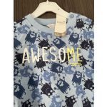 M&Co szörnyecskés kisfiú felső - 74 (ÚJ)