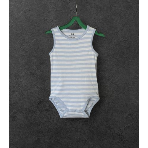 H&M csíkos kisfiú body - 86