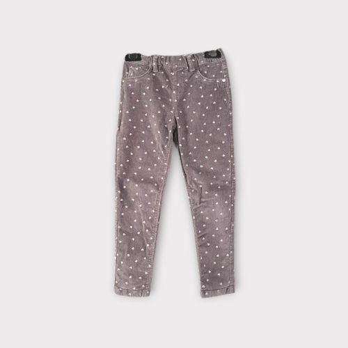 Denim Co. szivecskés mikrokord nadrág - 110