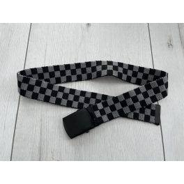 Kockás textil öv - 77 cm