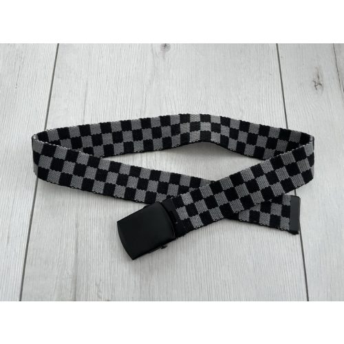 Kockás textil öv - 77 cm