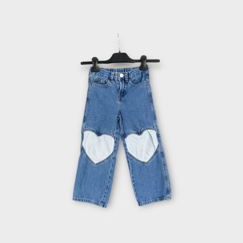 Wide-leg kislány farmernadrág - 110