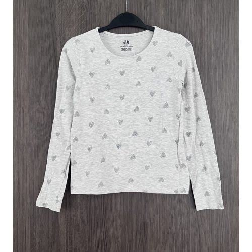 H&M szivecskés lányka felső - 134-140