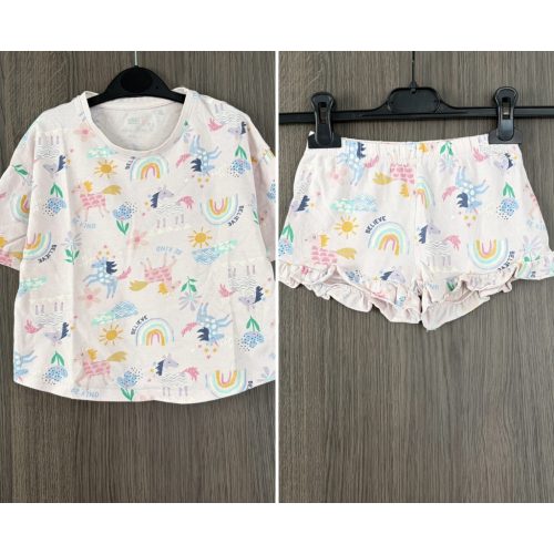 F&F rózsaszín pizsama szett - 98-104