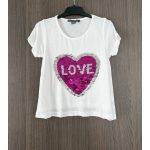 Primark flitteres póló - 104