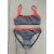 Csíkos kislány bikini szett - 92-98