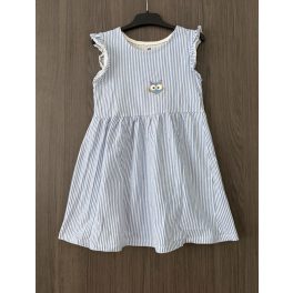H&M csíkos kislány ruha - 110-116