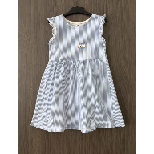 H&M csíkos kislány ruha - 110-116