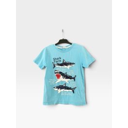H&M cápás kisfiú póló - 122-128