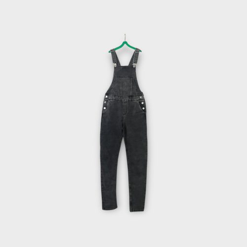 H&M lányka kantáros farmernadrág - 164