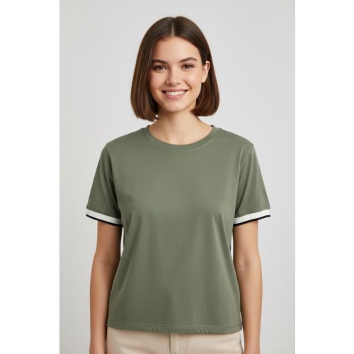 H&M zöld lányka póló - 158-164