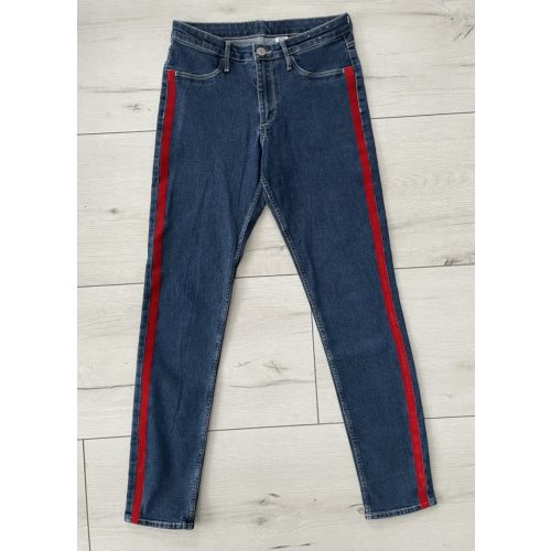 H&M oldalcsíkos lányka farmernadrág - 164