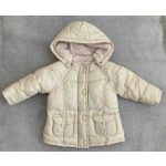 M&S törtfehér kislány télikabát - 74