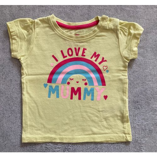 Primark szivárványos kislány póló - 74