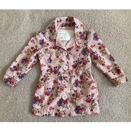 Virágos lány átmeneti kabát - 98