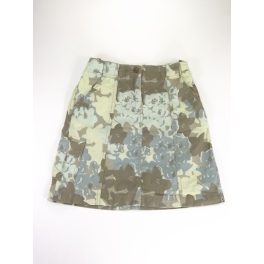 Szürkészöld virágos szoknya