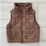 Gap kockás kislány mellény - 110-122