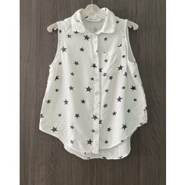 H&M csillagos lányka felső - 140
