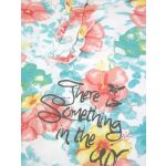 Kék-korall virágmintás fodros ruha (62)