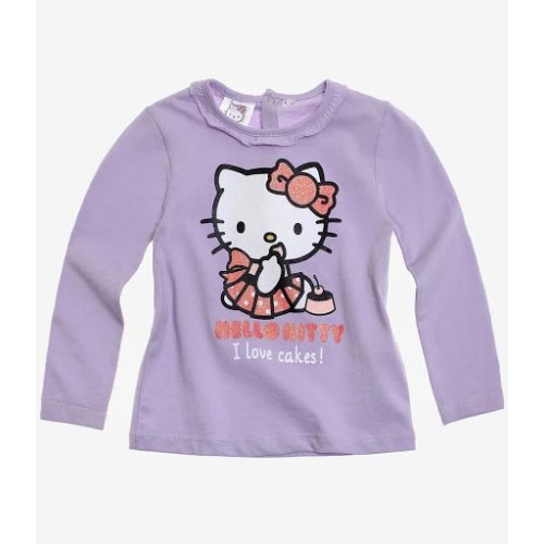 Lila fodros Hello Kitty felső