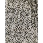 Fekete-fehér apró virágos blúz - 36