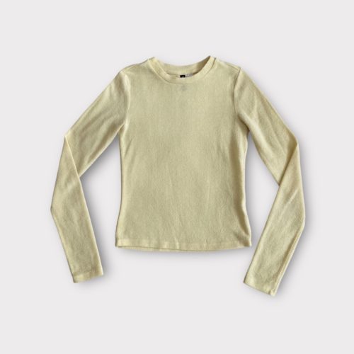 H&M sárga bolyhozott női felső - XS
