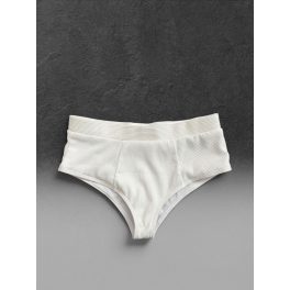 Bordázott bikini alsó - S