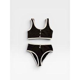 Fekete bikini szett - M