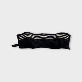 Fekete-arany női bikini felső - XS