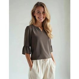 Amisu khaki női felső - XS