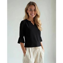 Amisu fekete női blúz - XS