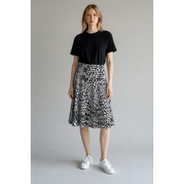 H&M mintás midiszoknya - XS