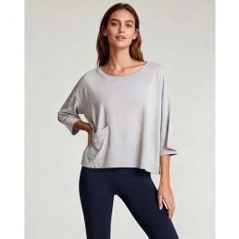 H&M bézs pulóver - S