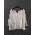H&M bézs pulóver - S