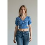 Bershka pöttyös női top - S