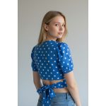 Bershka pöttyös női top - S