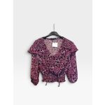 Bershka virágos női blúz - XS (ÚJ)