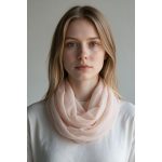 Rózsaszín női körsál