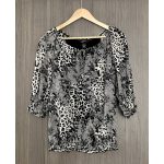 Fekete-fehér női blúz - S