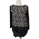 Zara kétanyagú női felső - S