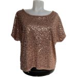 H&M flitteres női póló - S