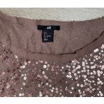 H&M flitteres női póló - S