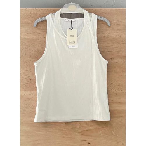Mango bordázott női top - S (ÚJ)