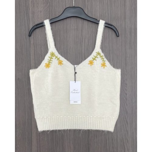 Mango hímzett női top - L (ÚJ)